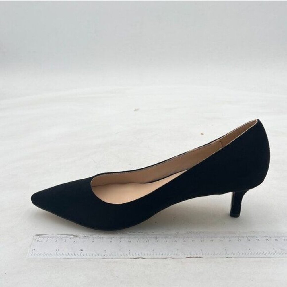 YDN Low Heel Pumps for Women Closed Toe Slip On Kitten Heels Dress Shoes